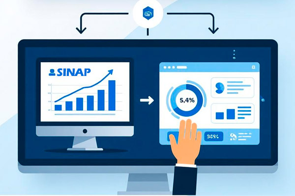 Gestora utilizando o sistema para simplificar processos